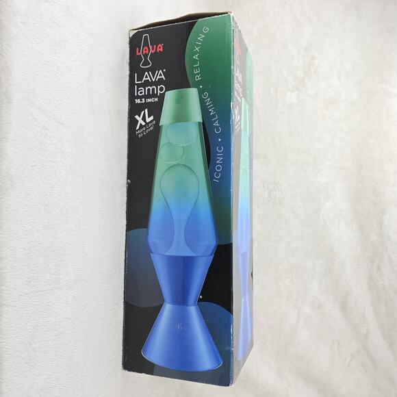 Schylling Lava Lamp XL 16.3 Inch Ocean Blue Green Tested & Works Home Decor - Picture 2 of 9